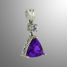 ciondolo 55 gioielli di lusso regalo accessorio gioiello preziosi argento ciondoli 3d diamanti brillante in oro luminose gemma 3d print model - Mito3D