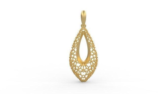 pendentif 579 bijoux argent imprimable femme mode mariage Collier ultra vision 22k Koweit arabe turc 18k ultravision filigrane perles anneaux 3d print model - Mito3D