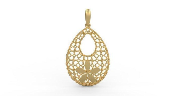 pendentif 580 bijoux argent imprimable femme mode mariage Collier ultra vision 22k Koweit arabe turc 18k ultravision filigrane perles anneaux 3d print model - Mito3D
