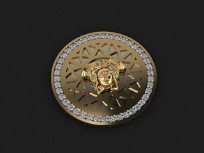 colgante pendiente 60 oro Moda anillo belleza diamante Boda joya joyería colgantes 3d print model - Mito3D