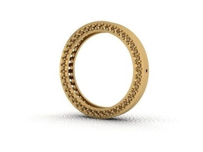Anhänger 61 Gold Mode Ring Schönheit Diamant Hochzeit Juwel Schmuck engagem Ringe 3d print model - Mito3D