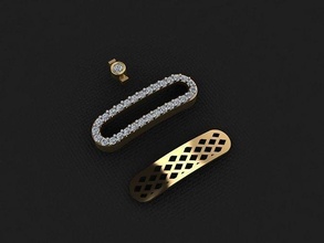 pendant 67 gold fashion ring beauty diamond wedding jewel jewellery jewelry pendants 3d print model - Mito3D