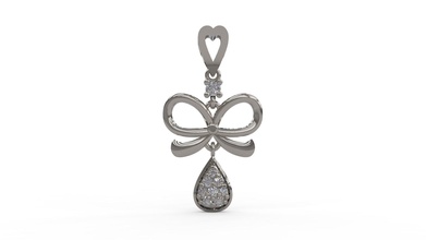 kolye 77 altın mücevher takı gümüş yazdırılabilir elmas Kadın moda düğün Solitaire safir yakut Aşk sevgili 3d print model - Mito3D