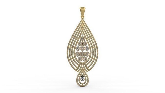 pendant 793 silver printable diamond woman fashion wedding saphire necklace love jewelry pendants 3d print model - Mito3D