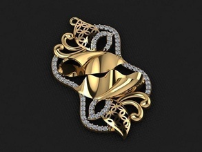 pendant 92 gold fashion ring beauty diamond wedding jewel jewellery jewelry pendants 3d print model - Mito3D