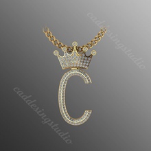 pendentif akr 5 bijoux brillant cadeau gemme précieux or imprimable argent 3d bijou 3djewel 3djewelry 3djewellery pendentifs diamant bague Collier 3d print model - Mito3D