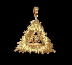 pendant all-seeing eye jewelry gold design symbol silver sterling printable jewellery luxury modern necklace fashion print printing ornament pendants necklaces jew 3d print model - Mito3D