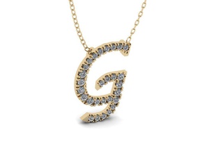 pendant alphabet letter g jewelry gold font silver ring diamond printable jewel jewellery wedding engagement gem sterling language fashion pendants 3d print model - Mito3D
