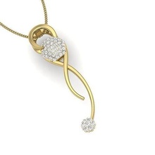 pendant angel wing 3d printable stl pendants platinum cupid valentine love heart women fashion necklace brilliant diamond jewelry gold 3d print model - Mito3D