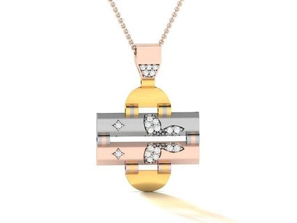 pendente b170 squillare catena solitario oro diamante anelli argento gioielleria ciondoli collana Fidanzamento braccialetti pentito 3d print model - Mito3D