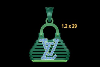 pendant bag jewelry gold print pendants 3d print model - Mito3D