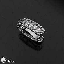 pendant bail clover jewelry bell gold stone diamond model silver woman design pendants 3d print model - Mito3D