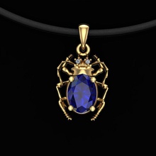 pendant beetle jewelry silver printable scarab sapphire gold ruby gem jewel sterling diamond jewellery cad fashion beauty emerald vintag necklace pendants 3d print model - Mito3D