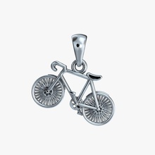 pendant bicycle v1 jewelry 3d stl obj 3dm printing printable cnc model jewel jewellry gold silver diamond design bike cycle pendants 3d print model - Mito3D