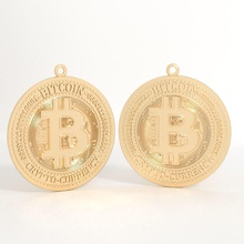 pendant bitcoin jewelry cnc printable currency coin cash internet web digital crypto computer money pendants 3d print model - Mito3D