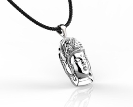 pendant buddha jewelry budda buddah custom jewellery 3d model pendants 3d print model - Mito3D