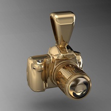 Anhänger-Kamera von nikon Schmuck bedruckbar ist Anhänger Kamera cad Edelsteine Frauen brillant exklusiv 3dm stl obj Mode gold rhiho cnc Fotografie foto Halsketten - 3d print model - Mito3D