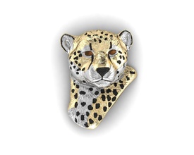 colgante pendiente leopardo joyería joya diamante diamantes roca piedras gemas anillo anillos colgantes collar oreja aretes oro platino 3dprint canalla impresión 3d print model - Mito3D