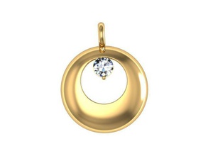 Anhänger classic Schmuck kaufen 3d Modell schön genial cad diamond engagement Mode gem gold Platin jewelryprint jewelrywax kostbar printversion Silber Hochzeit - 3d print model - Mito3D
