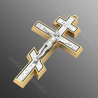 pendant cross61 jewelry precious jewel cross jesu jesus religion christ diamond brilliant gold sross pendants silver religiou object shining 3d print model - Mito3D