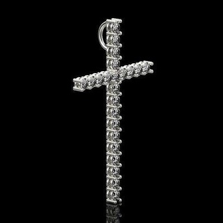 kolye çapraz 20029 altın gümüş beyaz elmas düğün nişan isa Hıristiyan kilise sembol dindar nesne din mezar taşı Ortodoks İsa jesu takı 3d print model - Mito3D