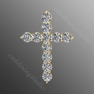 pendant cross lr1 jewelry precious gem jewel jesu jesus religion christ diamond brilliant gold sross pendants silver religiou object shining printable 3d print model - Mito3D