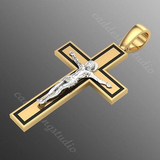 kolye çapraz od75 takı değerli mücevher jesu isa din İsa elmas parlak altın sross gümüş dindar nesne parlıyor yazdırılabilir 3d print model - Mito3D