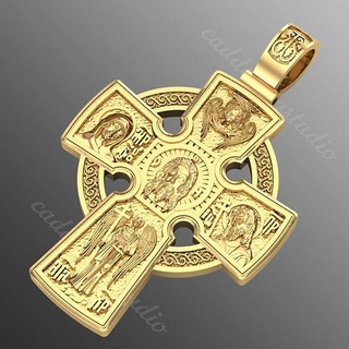kolye çapraz od76 takı değerli mücevher jesu isa din İsa elmas parlak altın sross gümüş dindar nesne parlıyor yazdırılabilir 3d print model - Mito3D