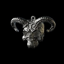 pendant demon skull stl obj necklace jewelry silver printable gold jewel jewellery bone head wax halloween anatomy art satan creature pendants 3d print model - Mito3D