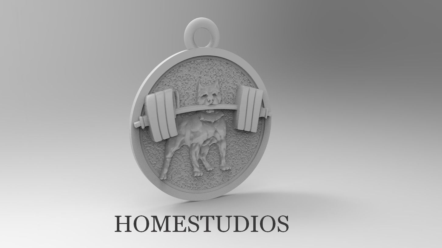 pendant dog rot jewelry symbol decoration rottweiler design gold silver art printable husky pendants 3D print model - Mito3D