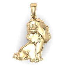 pendant doggy jewelry litle cad printable gold silver necklaces print sterling engagement fashion beauty apparel vintag diamond pendants 3d print model - Mito3D