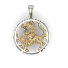 pingente dragão imprimível joalheria cafajeste joias ouro prata colares impressão jóia moda engagem beleza pingentes 3dm 3ds stl presente 3d print model - Mito3D