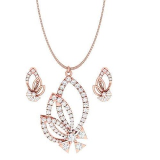 pendant earrings combo wedding jewellery printable diamond jewelry set pendants studs hoopsandhuggies necklace 3d print model - Mito3D