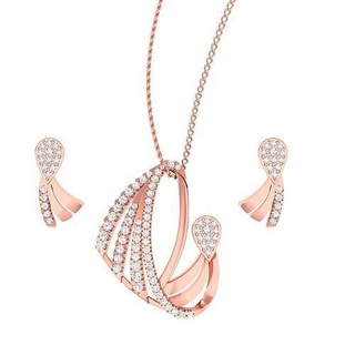 colgante pendiente pendientes combo Boda joyería imprimible diamante joya conjunto colgantes espárragos hoopsandhuggies collar 3d print model - Mito3D