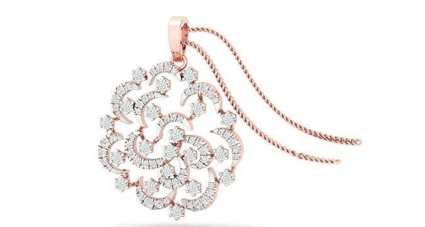 pendant earrings combo - 0055 gold sterling precious brilliant luxury studs pendants necklace diamond jewelry wedding jewellery jewel printable hoopsandhuggies 3d print model - Mito3D