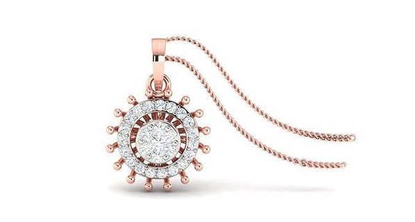 pendant earrings combo - 0074 gold sterling precious brilliant luxury studs pendants necklace diamond jewelry wedding jewellery jewel printable hoopsandhuggies 3d print model - Mito3D