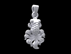 pendant fish jewelry pendantfish animal fishing silverfish pendants 3d print model - Mito3D