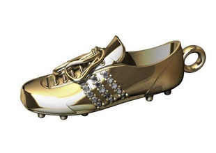 pingente futebol chuteiras sapatos joalheria ouro prata jóias diamante esporte pingentes gema imprimível moda anel calçados esterlina platina colar 3d print model - Mito3D
