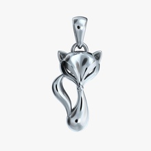 pendentif renard v1 cnc bijoux bijou or argent conception chanterelle renarde imprimable platine élégant femmes sculptures pendentifs 3d print model - Mito3D