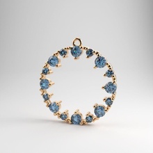 pendant gems 3dm stl cad jewelry gold silver diamond jewellery necklace printable brilliant fashion beauty ring sapphire earring pendants 3d print model - Mito3D
