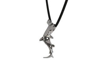 pendant hammer shark jewelry sea gold silver pendants 3d print model - Mito3D