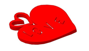 pingente de coração jóias a arte amor presente presentes acessório gadget artchallenge pingentes 3d print model - Mito3D