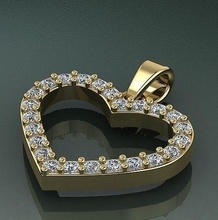 pendant heart model 1275 ring sergi dlya pechati 3dmodel printable sterling fashion silver engagem platinum jewellery engagement jewel jewelry rings missfox dekoracia pendants 3d print model - Mito3D