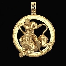 pendant hercules jewelry jewellery fashion beauty printable cnc myth antiquity legend hero pendants 3d print model - Mito3D