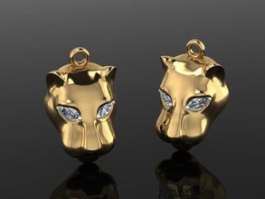pendant jaguar 255 jewelry gold silver jewel platinum ring gem pendants 3d print model - Mito3D