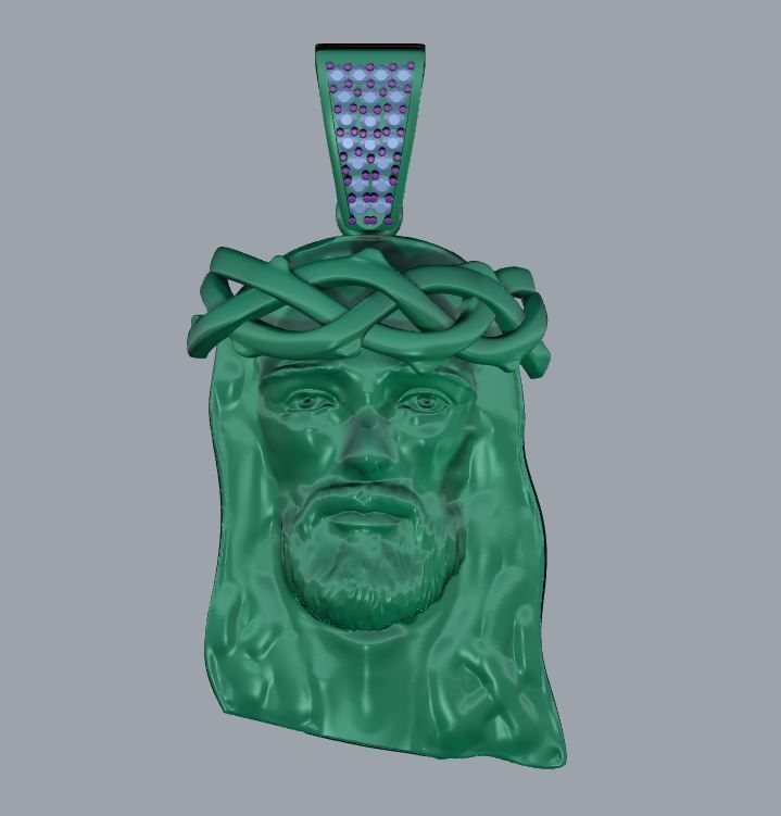 pingente jesu joalheria diamante luxo pingentes 3D print model - Mito3D
