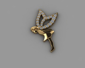 pendant jewelry gold silver diamond jewellery gem earrings rings pendants 3d print model - Mito3D