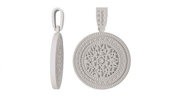 pendentif bijoux infini or argent 3d imprimable Arménie Collier pendentifs 3d print model - Mito3D