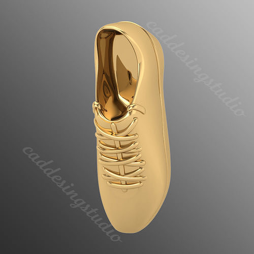 pendant k31 brilliant brillant diamant 3d fashion shoes sneakers boots gold foot shoe jewelry pendants diamond jewel jewellery shining printable boot 3D print model - Mito3D