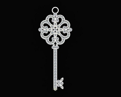 colgante pendiente llave joyería joya colgantes llavero imprimible plata oro diamantes mueble 10saleoff 3d print model - Mito3D
